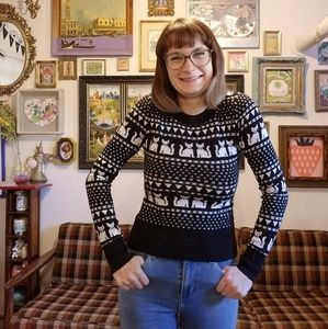 Black and White Cat Sweater!